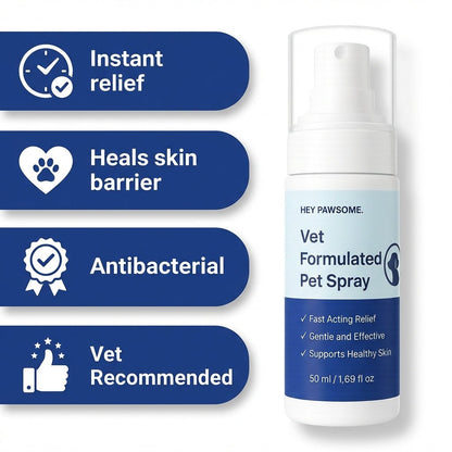 Vet formulated pet spray