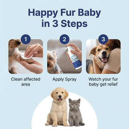 Vet formulated pet spray